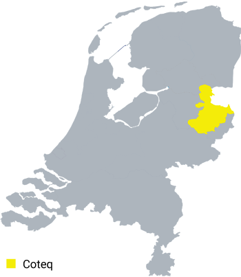 Coteq werkgebied gas Coteq werkgebied gas