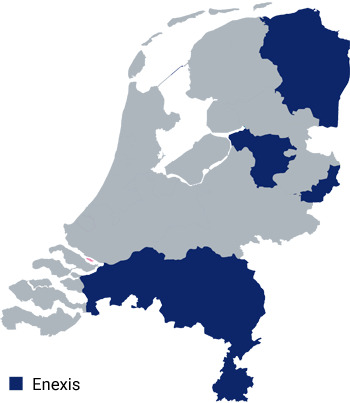 Enexis werkgebied gas Enexis werkgebied gas