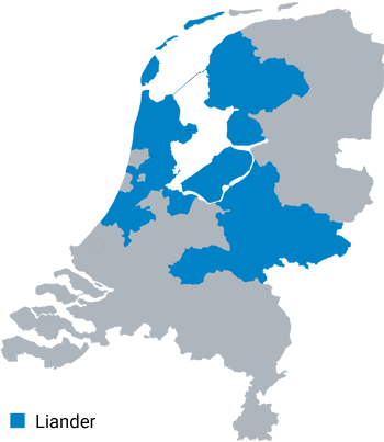Liander werkgebied gas Liander werkgebied gas
